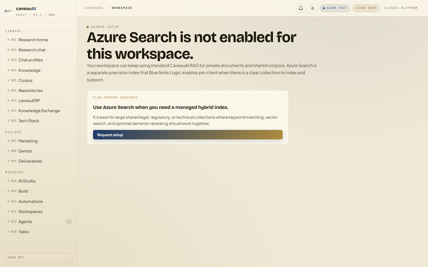 Azure Search app screenshot
